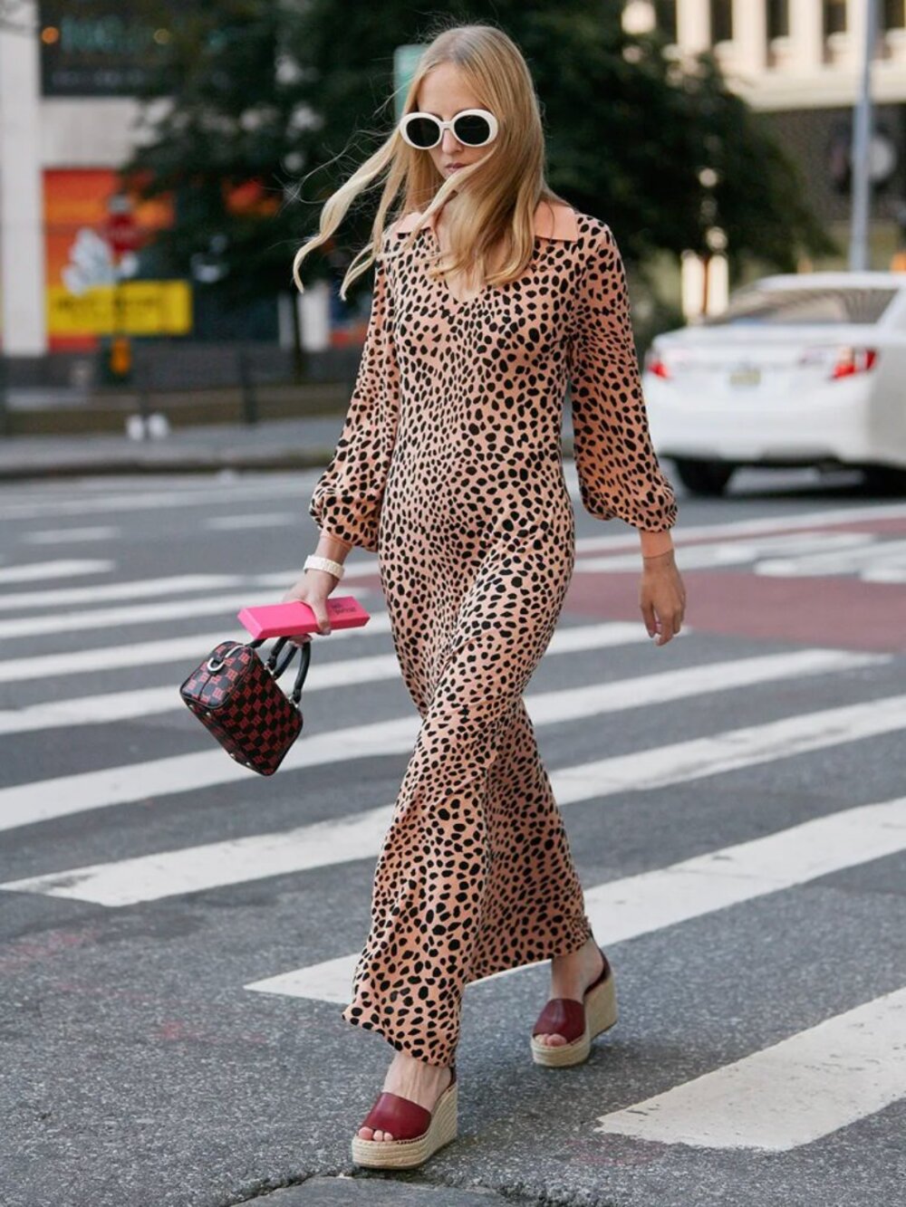 RIXO LONDON Piper Leopard Knit Dress